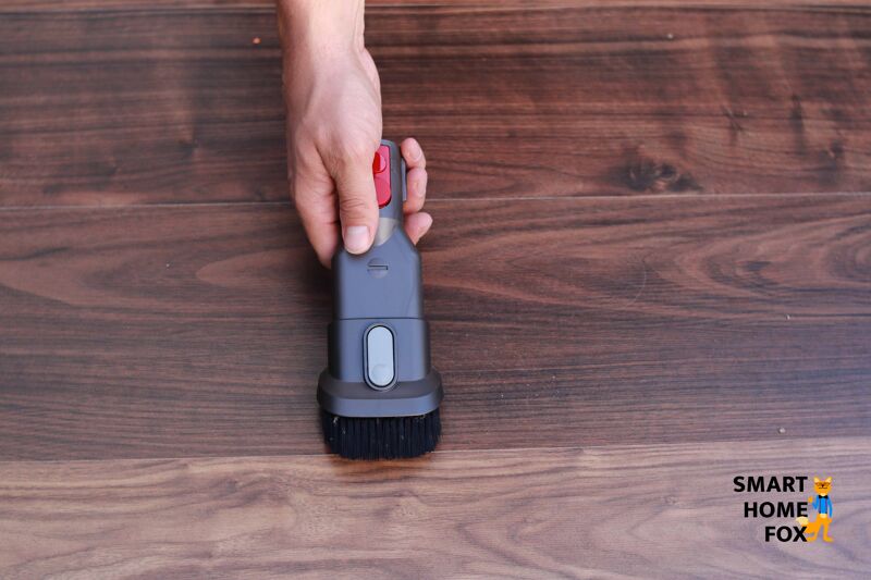 The Dyson V7 Motorhead multitool with extended brush